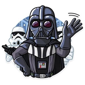 Darth Vader waving
