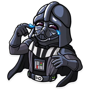 Crying Vader moment
