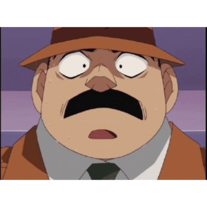 Shocked detective moment