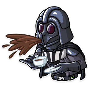 Spitting out coffee
