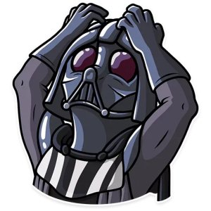 Darth Vader in despair