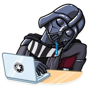 Darth Vader dozing off