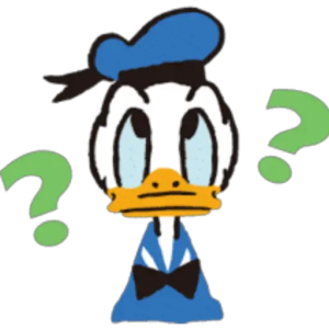 Confused Donald Duck