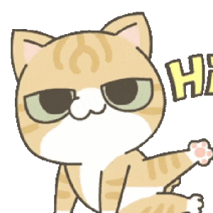 Chill cat greeting