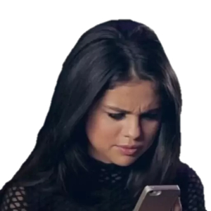 Selena Gomez Confused scrolling