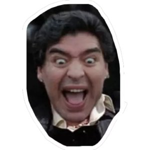 Excited Maradona