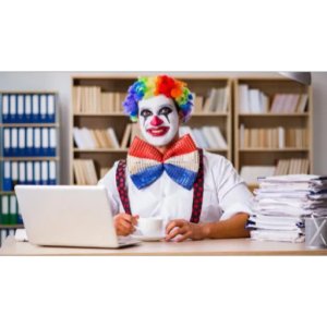 Office clown vibes
