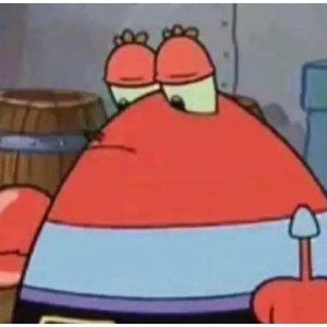 Mr. Krabs unimpressed