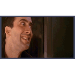 Nicolas Cage intense stare