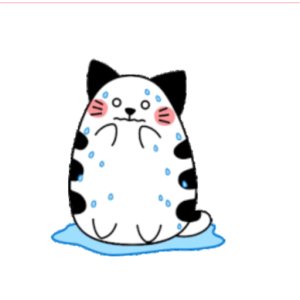 Sweaty cat moment