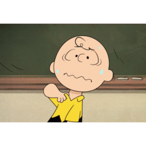 Nervous Charlie Brown