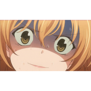Wide-eyed anime face