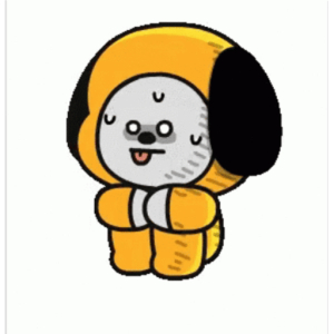 Orange space pup
