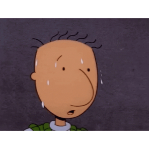 Doug sweating