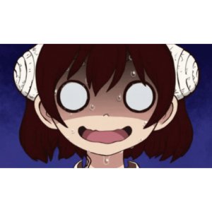 Panicked horned girl