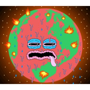 Earth melting face
