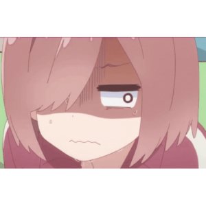 Exhausted anime girl