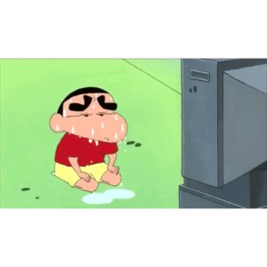 Shin Chan sweating