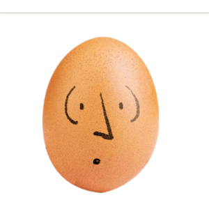 Face on egg