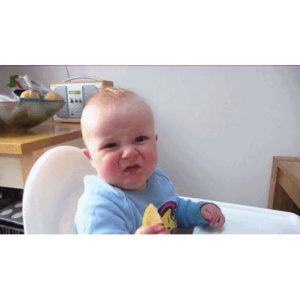 Disgusted baby face