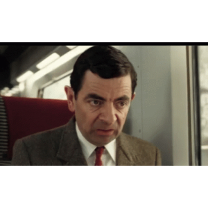 Mr Bean puzzled look