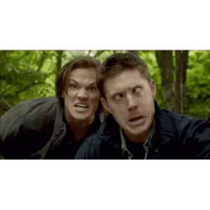 Dean and Sam Winchester shocked