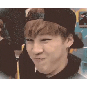 Jimin playful wink