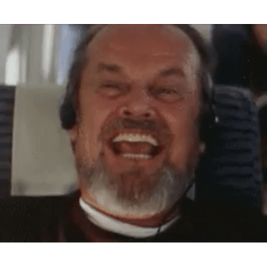 Jack Nicholson Laughing out loud