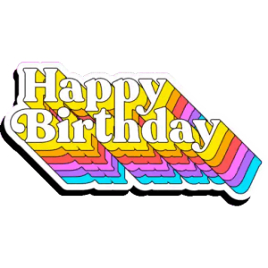 Retro Happy Birthday Vibes