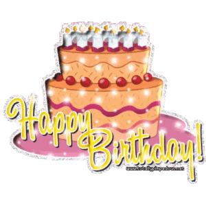 Birthday cake greeting