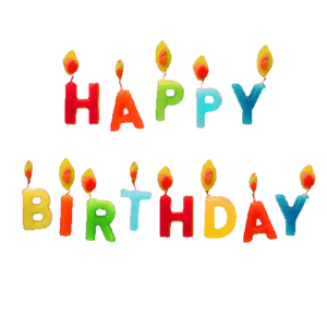 Colorful Birthday Candles