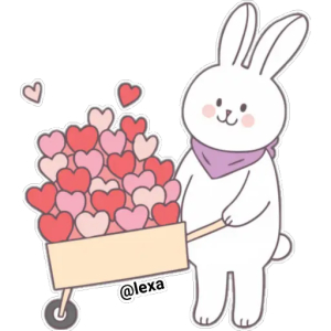 Bunny spreading love