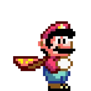 Mario flying high