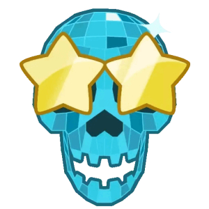 Starry-eyed skull