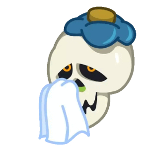 Sick day skull