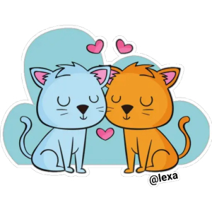 Cat love duo