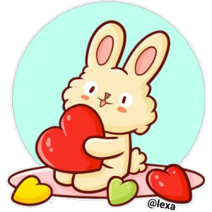 Bunny with a heart