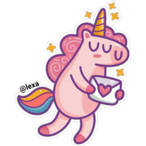Unicorn love letter