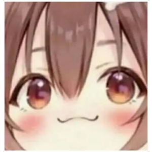 Korone Anime blush smile