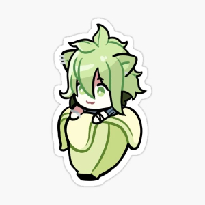 Cozy green-haired chibi