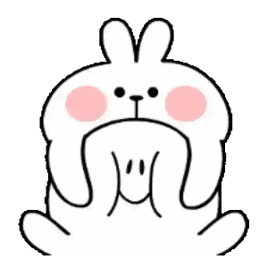 Shy blushing bunny