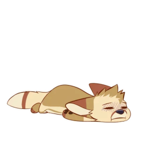 Tired puppy