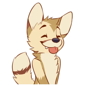 Cheeky puppy grin