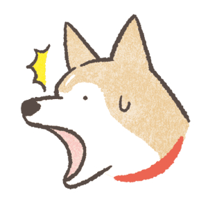 Shocked dog