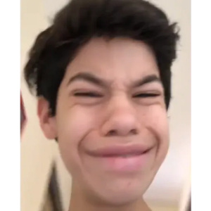 Confused cringe face