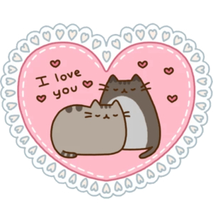 I love you cat cuddle