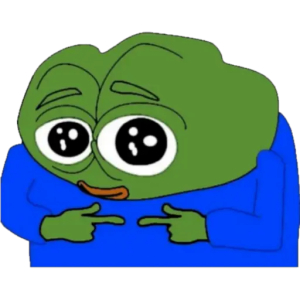 Pepe the Frog Feeling Shy