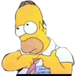 Homer Simpson Feeling Awkward