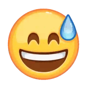 Nervous Laughter Emoji