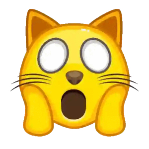 Shocked Cat Emoji